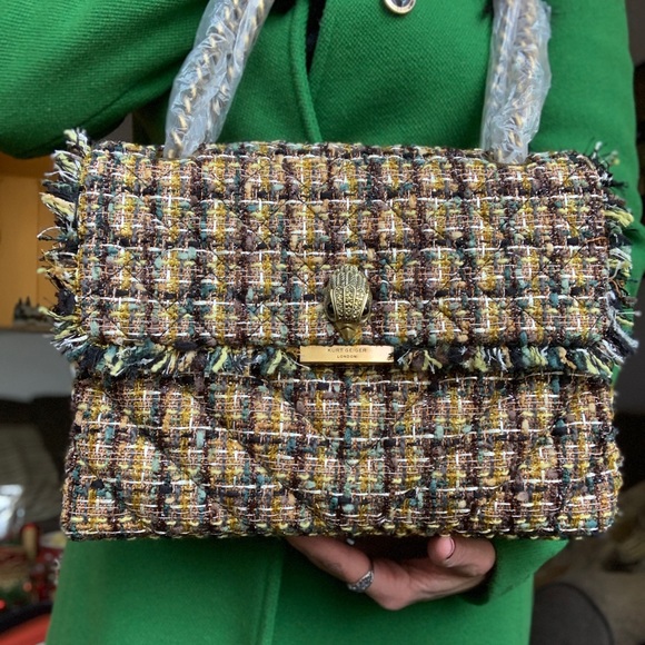 Kurt Geiger Handbags - Auth. KURT GEIGER LONDON Tweed LG Crosb/Shoulder
